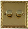 G&H Brassware MB512 250W Two Gang Georgian Polished Brass LED Dimmer