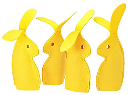 TCHIBO 4er-Set Eierwärmer BIG BUNNY, 4 große Hasen aus Filz, Ostern-Deko-Hase, Osterhase