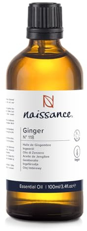 Naissance Ingweröl (Nr. 118) - 100ml - Naturreines Ingwer Ätherisches Öl für Naturkosmetik, Massage, Aromatherapie, Duftlampe - Duftöl für Aroma Diffuser