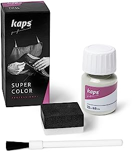 KAPS Super Color, Leather Dye for Natural Leather, Faux Leather and Fabric, Leather Dye 25 ml (119 - Pale Grey)