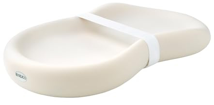 Keekaroo Peanut Changer Baby Vanilla – The Original - Easy-to-Clean Changing pad and The only Shell Over Foam, Fully Water Repellant, Wipeable Diaper pad, Wipe-Clean Changing pad