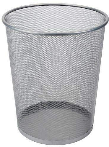 DRULINE Déchets 19l Panier Métallique De La Poubelle Bac Papier Peut Brancher Fil Bacs - argent