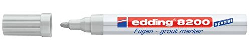 Fugenmarker edding 8200, Rundspitze, Strichstärke 2-4mm, weiß