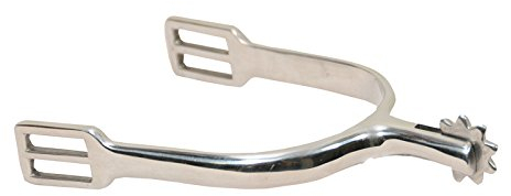 Royal Steel Sporen mit Rad aus Edelstahl 30 mm, Herren, Paar Radsporen mit gezackten Rad