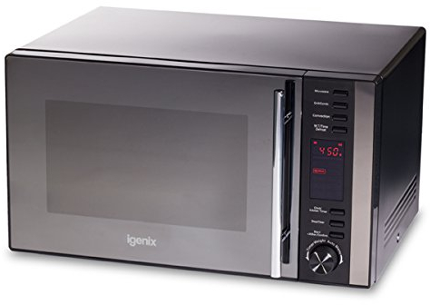 Igenix IG2590 Digital Combination Microwave with Grill and Convection, 5 Power Levels and 10 Auto Cooking Menus, 95 Minute Timer, 900 W, 25 Litre, Black