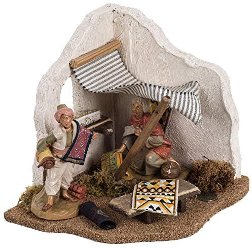 Holyart Teppichmann Krippe Fontanini für Dorf 12 cm