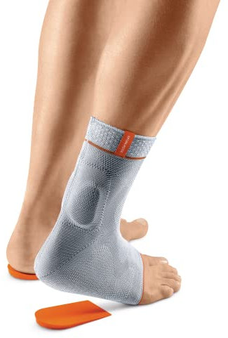 SPORLASTIC – Achillessehne Bandage ACHILLODYN rechts & links – Kompressionsbandage mit Friktionspelotten & Fersenkeil - Ideal für Achillessehnenentzündung, Reha & Stützung des Rückfußes - Schwarz 1