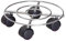 Wagner Support à roulettes pour Pot de Fleur Chrome Ø 23 x 6,5 cm I Porte Plante pour l'intérieur, Chrome I Support Roulant pour Pot I argenté Brillant I Capacité de Charge 60 kg - 20093101