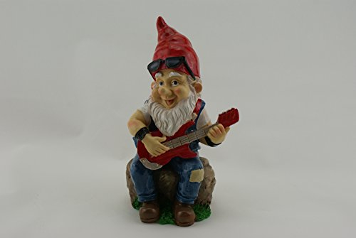 be4To® Rocker Gartenzwerg mit Gitarre