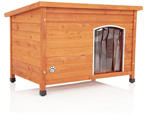 Dog Kennel Insulated Medium Size 101cm Wide by Cozy Pet 4 Sizes With Removable Floor NEW Model House Kennels Houses Anti-Chew Door Trim DK01M