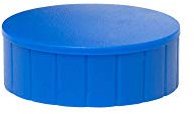 MAUL Magnete MAULsolid Ø38mm (10 Stück) | Mini Magnete aus Kunststoff mit 2,5kg Haftkraft | Starke Magnete für Whiteboard und Magnettafel | ideal für Büro, Homeoffice und Werkstatt | Blau