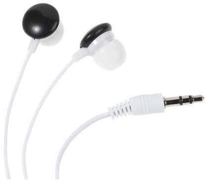 Vivanco SR 3 - Auriculares de botón, blanco y negro