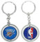 aminco NBA Schlüsselanhänger mit Spinning Logo, Silber, OS