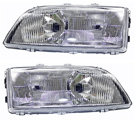 ATEC Germany BESTPRICE 2x Hauptscheinwerfer vorne links + rechts Frontscheinwerfer, Kompatibel mit VOLVO C70 I Cabriolet (873), C70 I Coupe (872), S70 (874), V70 I (875, 876)