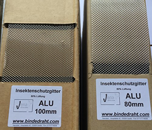 ALU Insektenschutzgitter Vogelschutzgitter 100mm x 10m
