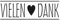 Stempel VIELEN DANK mit Holzgriff, ca.60x18mm