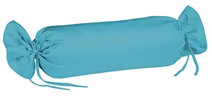 Fleuresse Colours Nackenrollenbezug, Mako Satin, Petrol, 40 x 15 cm