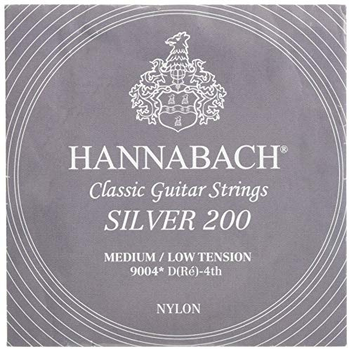 Hannabach Klassikgitarrensaiten Serie 900 Medium-Low Tension Silver 200 - D4w - 9004MLT