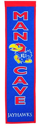 NCAA Kansas Jayhawks Man Cave Banner