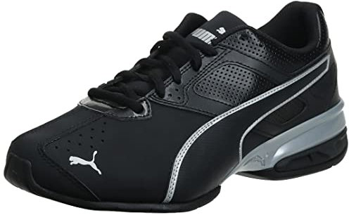 PUMA Herren Tazon 6 Cross Trainer Sneaker, Schwarz/Silber, 42.5 EU