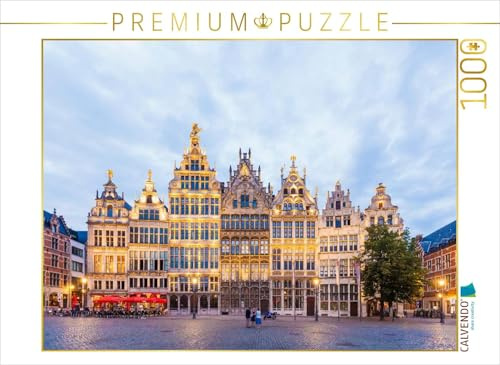 CALVENDO Puzzle Zunfthäuser am Grote Markt in Antwerpen | 1000 Teile Lege-Größe 64 x 48 cm Foto-Puzzle für glückliche Stunden