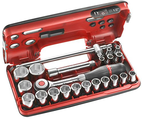 FACOM S.360DBOX4 Series S.360D 1/2 6-Point Metric-Size Socket Set