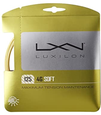Wilson Unisex – Erwachsene LUXILON 4G Soft 125 Set Strings, Gold, 200 Meter