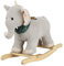 Sweety Toys Schaukelelefant Elefant grau mit Halstuch mit Lullaby Musik, Schaukelpferd, 83 cm x 60 x 40 cm, für Kinder ab 3 Jahren, unisex, Kinder