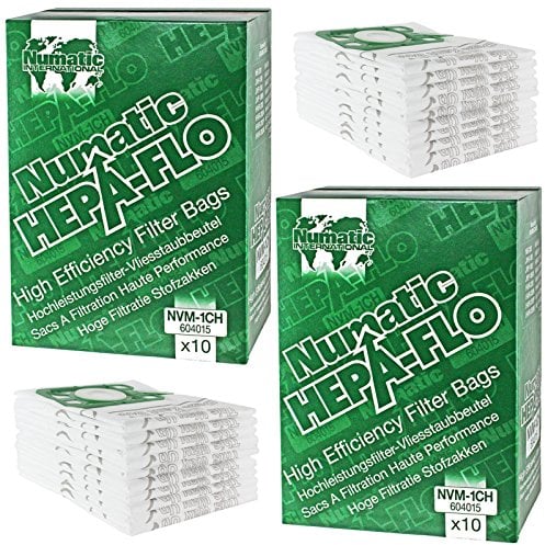 Numatic NVM-1CH Filterbeutel Numatic Henry von Staubbeutel – 2 Boxen (20 Stück)