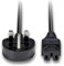 C15 Kettle Power Supply Adapter Cord Mains Cable Lead UK Plug with Notch - IEC Socket Hot Conditioned for Cisco Switches, PC, Monitor Server Wall Paper Stripper Steamer Crock Pot 1.8M Long