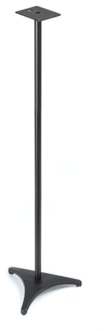 Fame Audio DB 029 Monitor Ständer, Stabiler Lautsprecherständer, Geeignet für Nahfeld-Monitore bis 12 kg, Höhenverstellbar 410-1110 mm, Schwarz, Ideal für TV, Broadcast, Tonstudio, Auflagefläche 125 x