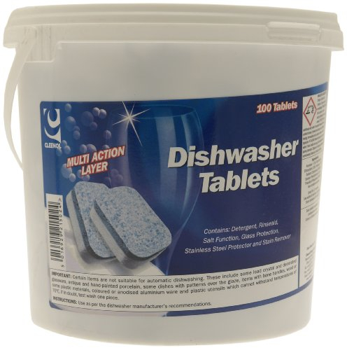 Cleenol 022221/100 Dishwasher Tablets, 20 kg, Pack of 100