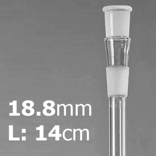 Adapter Chillum mit 18,8er Schliff, 14cm lang