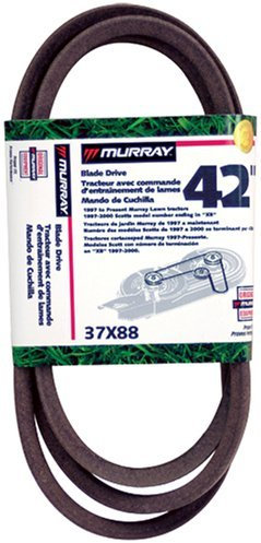 Murray 42 Courroie de lame de tondeuse à gazon 97 et plus - 37 x 88 mA - Pour extérieur, maison, jardin, approvisionnement, entretien