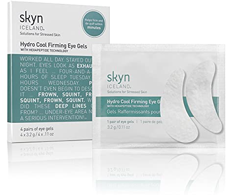 skyn ICELAND Hydro Cool Augenpads 4 Paar - Gegen Augenringe, Tränensäcke und Falten - Feuchtigkeitsspendend, Erfrischend, Kühlend