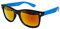 Ciffre EL-Sunprotect® Sonnenbrille Nerdbrille Brille Nerd Feuer Verspiegelt Schwarz Blau Türkis