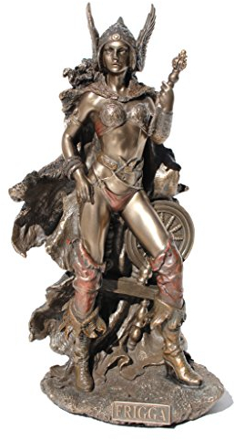 VERONESE frigga, nordische göttin der liebe und ehe kalt gegossen statue figur bronze Bronze Copper Gold braun Beige 10 In H