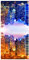 Bilderwelten Raumteiler New York City Lights Spiegelung 250x120cm mit transparenter Halterung