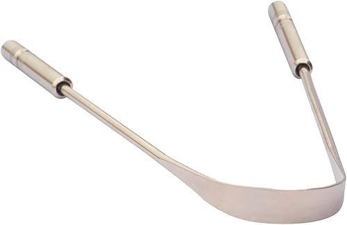 Wonder Care - Zungenschaber aus Edelstahl - Silberner Zungenschaber - Zungenschaber - Zungenklarer Edelstahl, chirurgischer Zungenreiniger, Stahlzungenreiniger für Erwachsene, Zungenschaber aus
