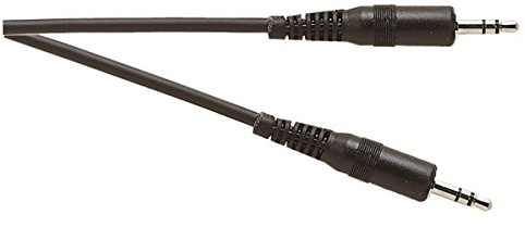 3 5mm Stereo Jack Plug to 3 5mm Stereo Jack Plug, Black