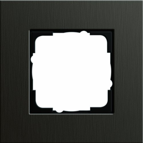 Gira 0211127 Abdeckrahmen 1 Fach Esprit Aluminium, braun