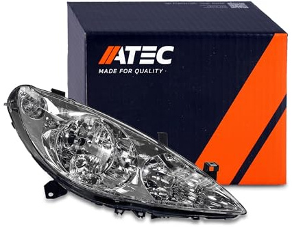 ATEC Germany 1x Hauptscheinwerfer vorne rechts H7 / H1 Frontscheinwerfer | Kompatibel mit: PEUGEOT 307, 307 Break, 307 CC, 307 SW