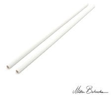 Baguettes pour Diabolo - Mister Babache - Devil 12 mm - Silicone - la Paire Blanc