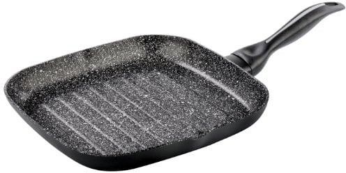 Barazzoni Granitica Bistecchiera, Alluminio, Nero, 28 cm