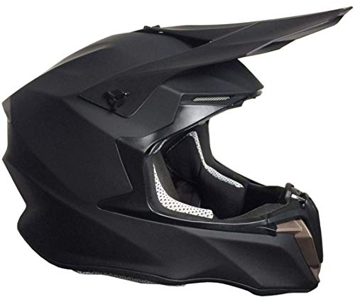 Crosshelm Motocross Enduro Helm Integralhelm Motorradhelm RALLOX 806 matt schwarz Größe L