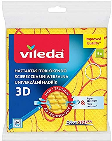 Vileda Stabtuch, Polyester, gelb, 20 x 15 cm