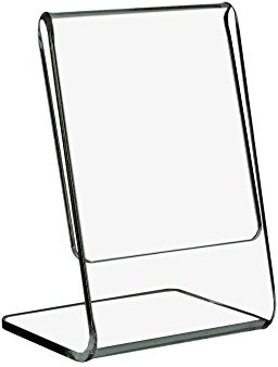 10 Stück DIN A9 (37x52mm) Preisschildhalter/Preisaufsteller im Hochformat aus Acrylglas