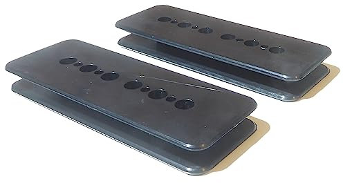 Paire de micro P90 avec manche et chevalet en nylon ABS noir solide pour guitare électrique