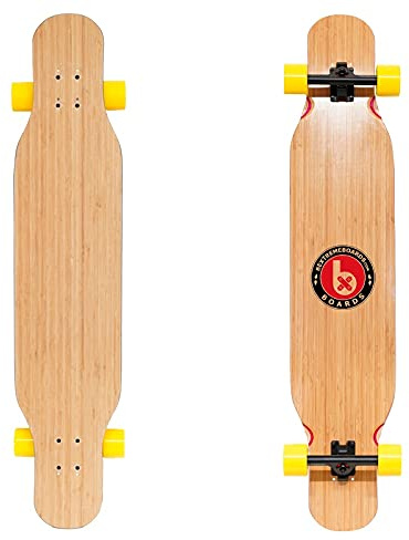 BEXTREME Longboard Completo Dance 46, Tabla Longboard Dancing Freestyle Kit Largo Loaded Mujer Hombre Madera Skateboard Pro topmount Flex