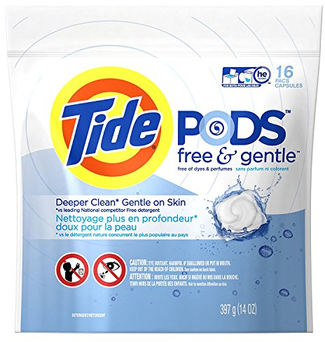 Tide Pods Free & Gentle - 16 count, 14 oz by Procter And Gamble